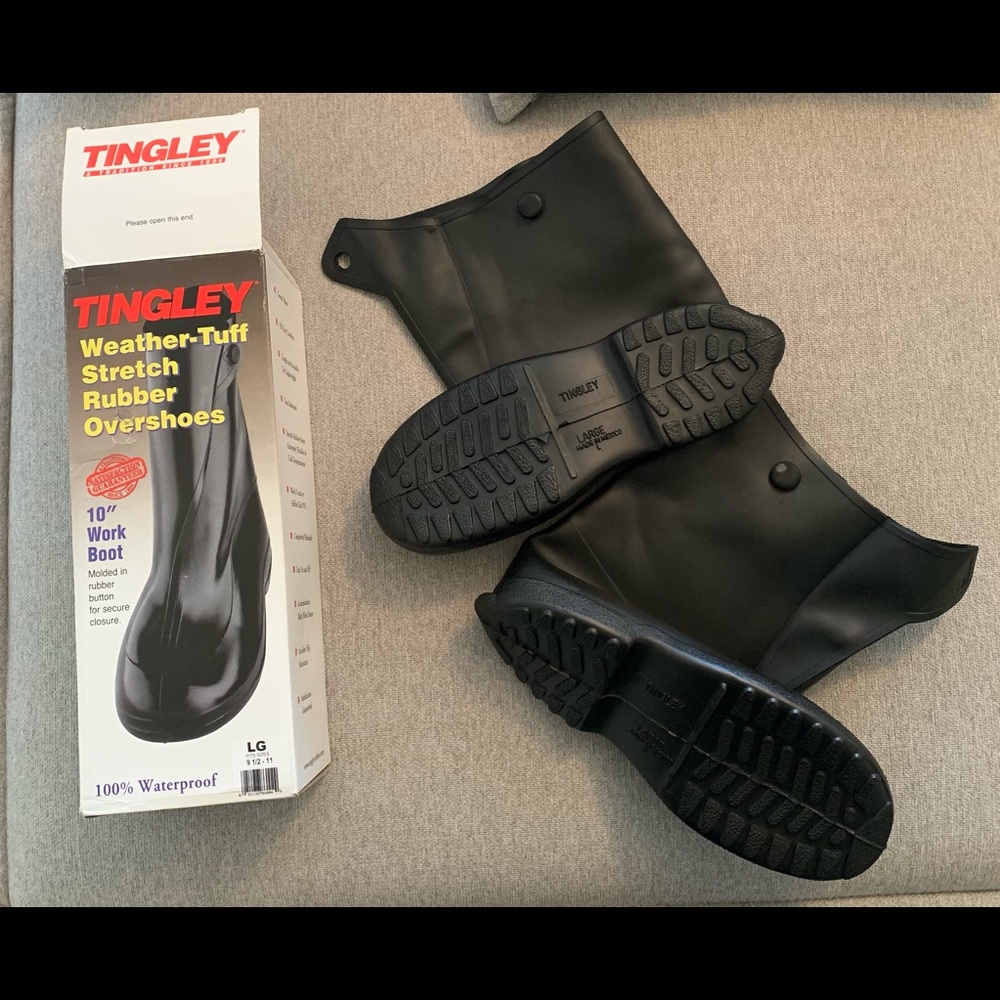 Tingley Weather Tuff Stretch Rubber Overshoes USPS